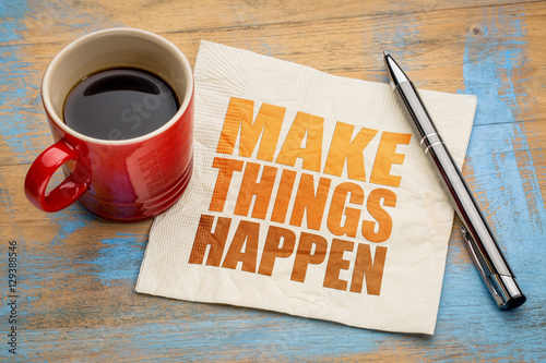 Εκτύπωση καμβά Make things happen