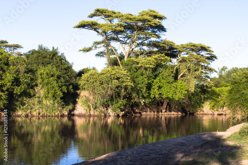 River Landscape. Grumeti river. Serengeti, Tanzanya