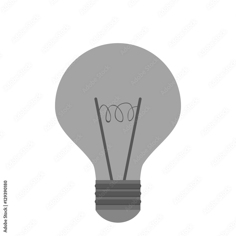 Light bulb icon. Energy power technology and electricity theme. Isolated design. Vector illustration Light bulb icon. Energy power technology and electricity theme. Isolated design. Vector illustration
