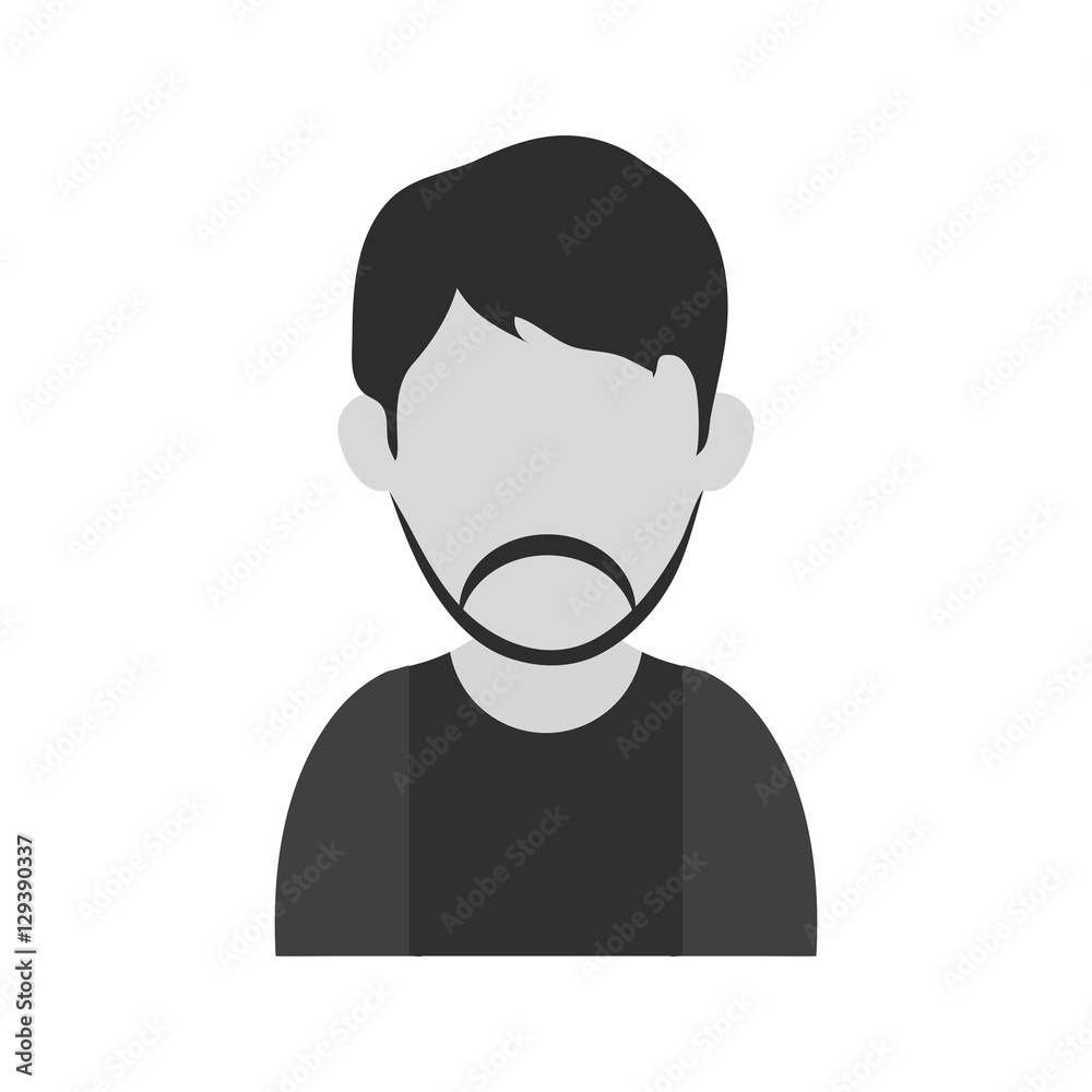 Man icon. Male avatar person people and human theme. Isolated design. Vector illustration Man icon. Male avatar person people and human theme. Isolated design. Vector illustration