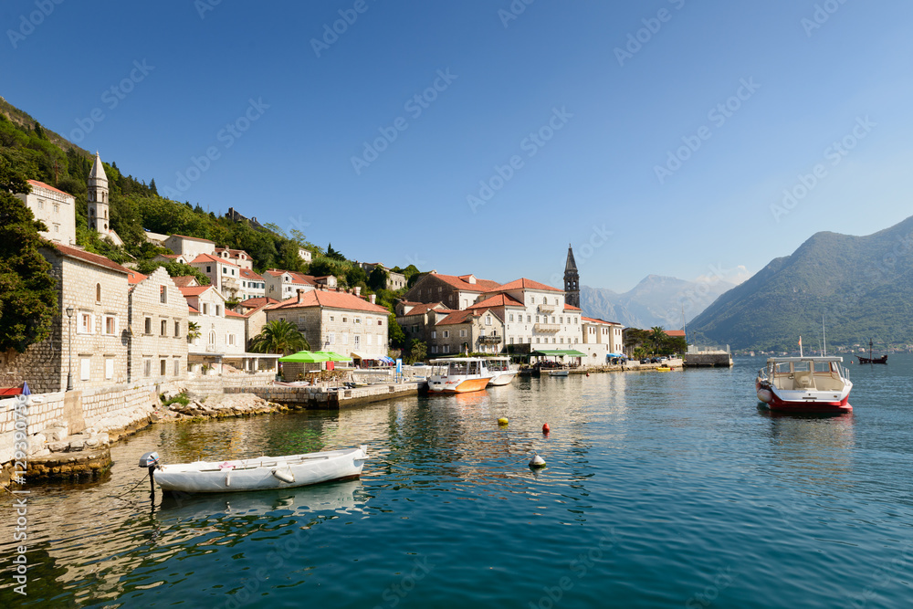 Perast town Montenegro