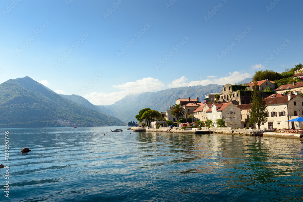 Perast town Montenegro