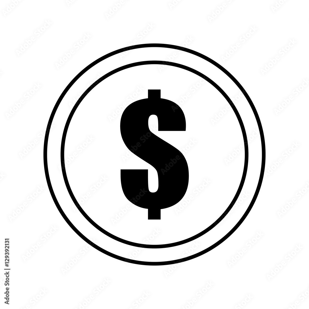 coin dollar money currency icon outline vector illustration eps 10 coin dollar money currency icon outline vector illustration eps 10