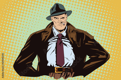 Confident a private detective.