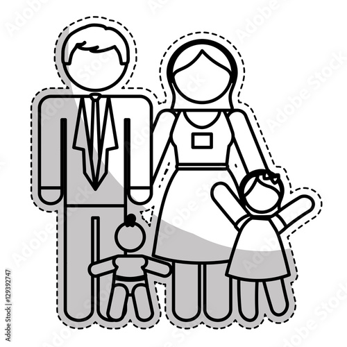 traditional family icon image vector illustration design 