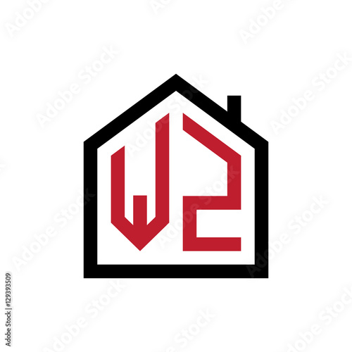 simple initial logo pentagon house