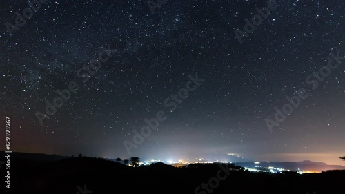 Time lapse of star trails 