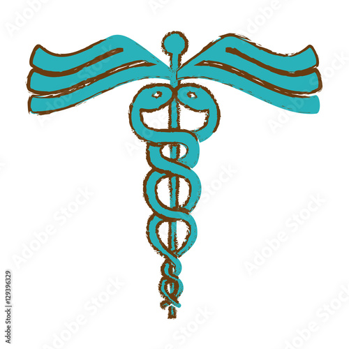 asclepius rod icon image vector illustration design 