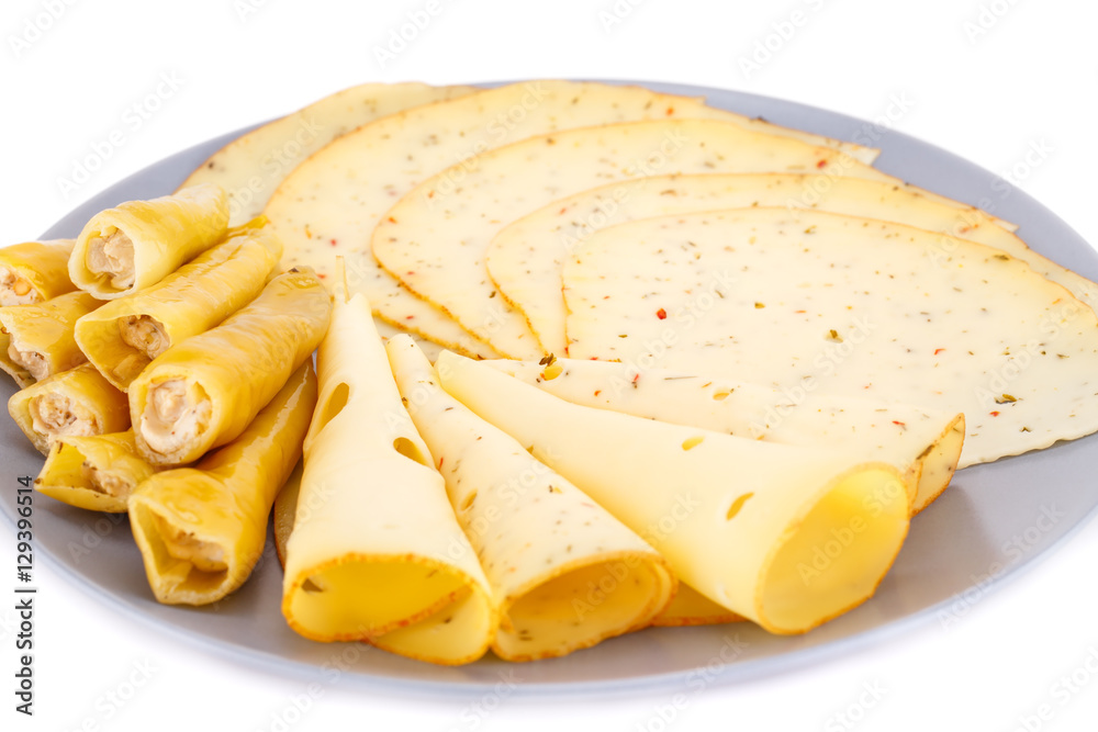Cheese and pepper appetizer Cheese and pepper appetizer
