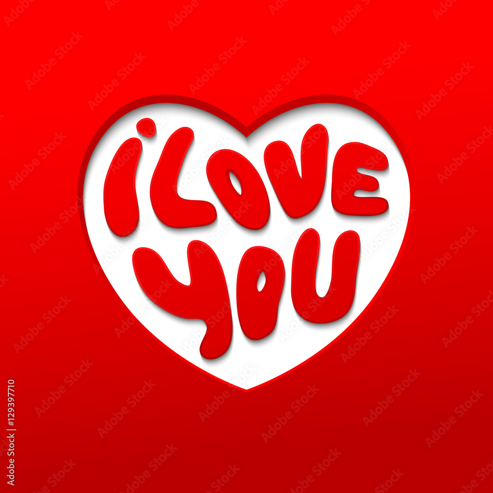 Words I Love you shaped in heart symbol Words I Love you shaped in heart symbol