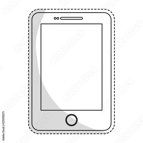 modern cellphone icon image vector illustration design 