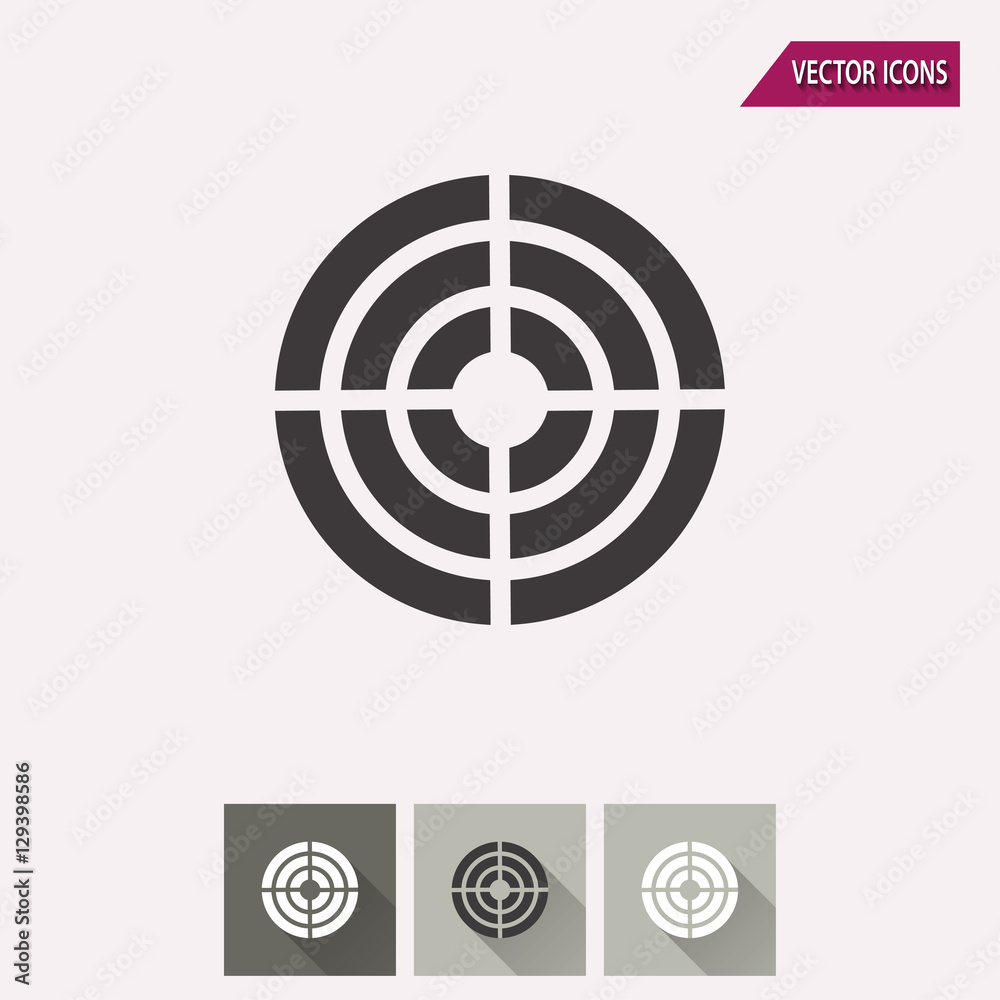 Target - vector icon. Target - vector icon.