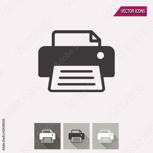 Printer - vector icon.