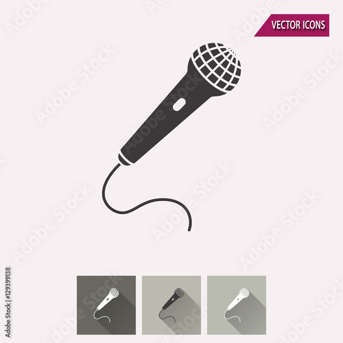 Microphone - vector icon.