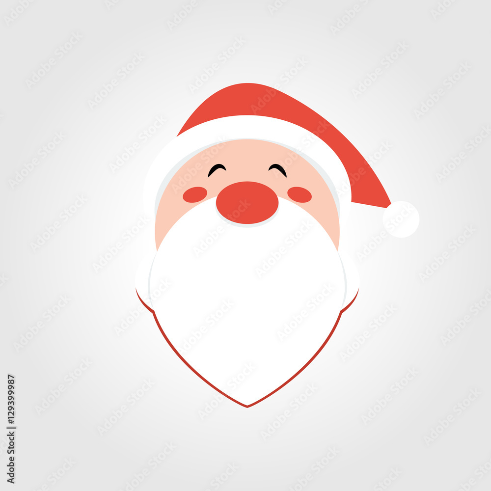 Santa Claus character head. Santa Claus character head.