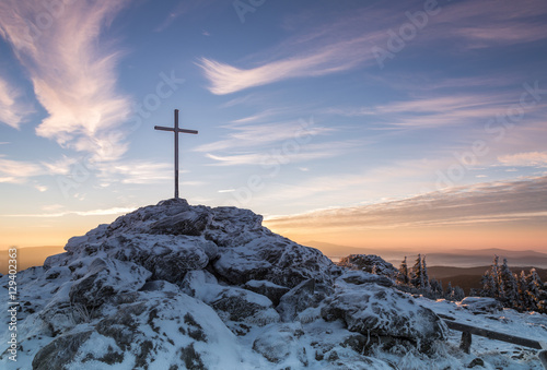 Sonnenaufgang auf dem Großen Arber photo