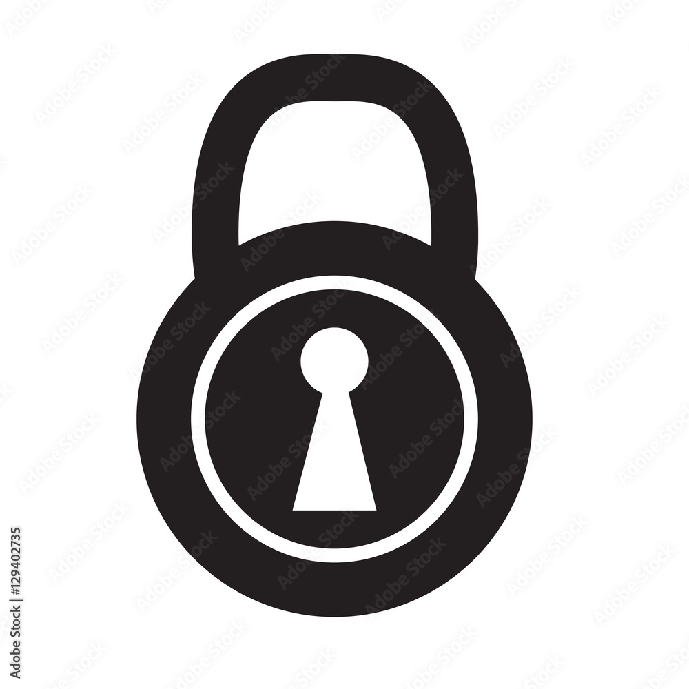 lock icon on white background. lock sign. lock icon on white background. lock sign.