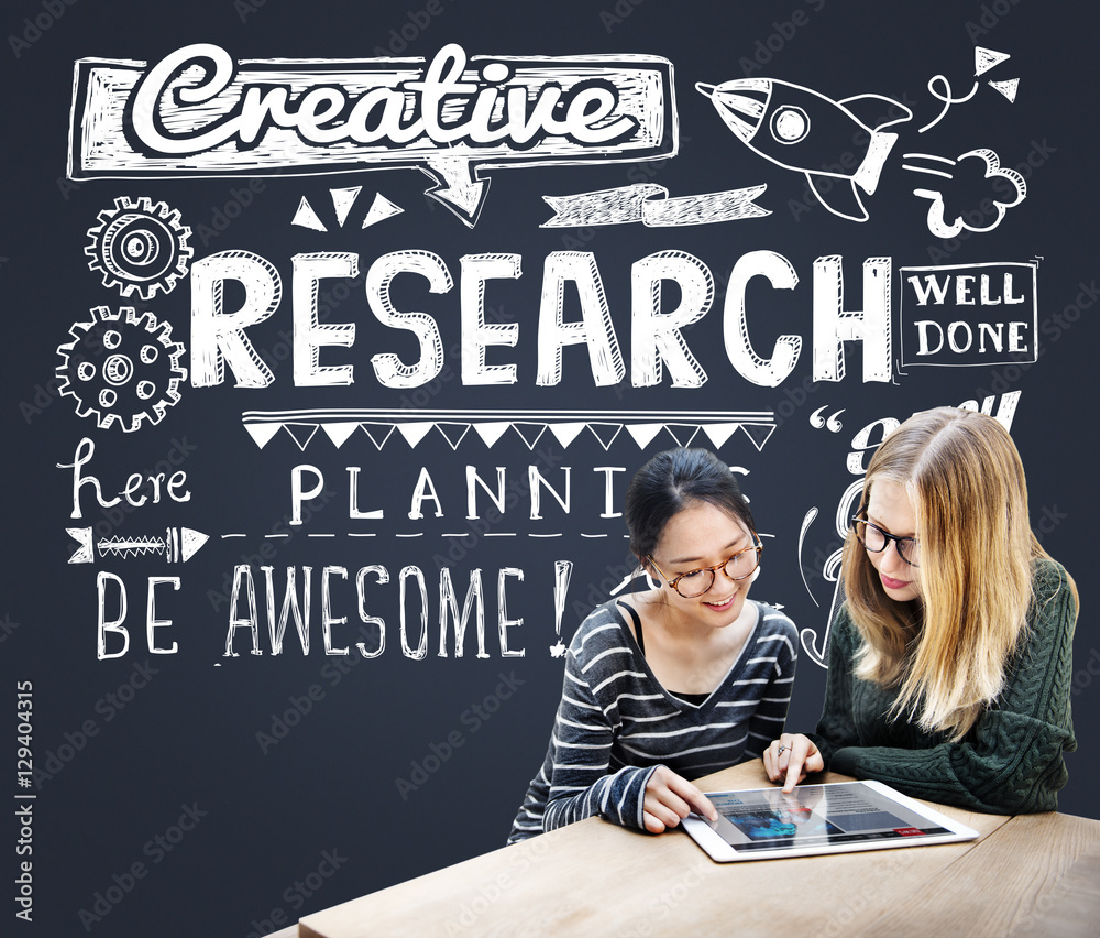 Fototapeta premium Research Results Report Facts Exploration Discovery Concept