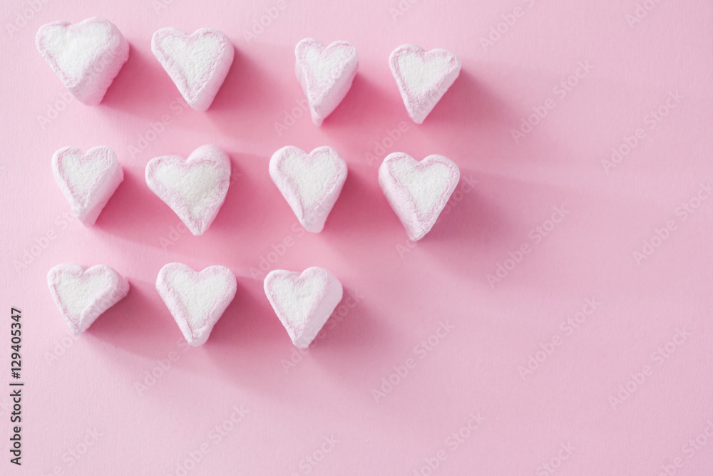 Heart shape marshmallows Heart shape marshmallows