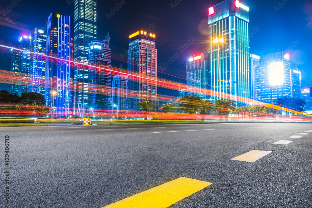 Fototapeta premium Traffic in downtown of Hong Kong,China.