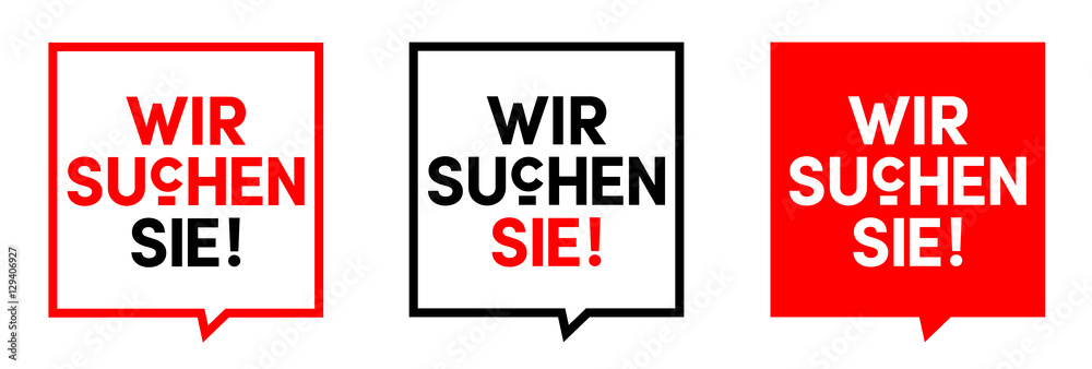 Wir suchen Sie Wir suchen Sie