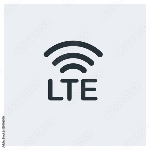 LTE network icon photo