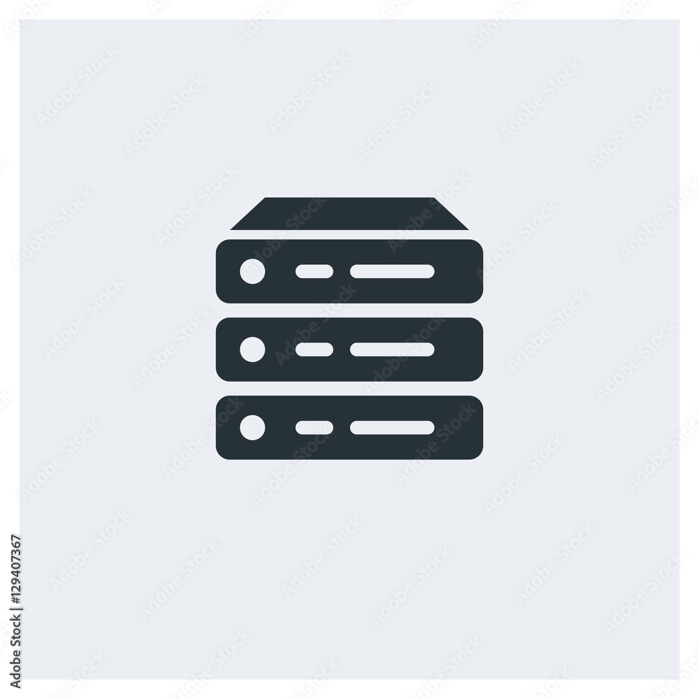 Server icon Stock-Vektorgrafik | Adobe Stock