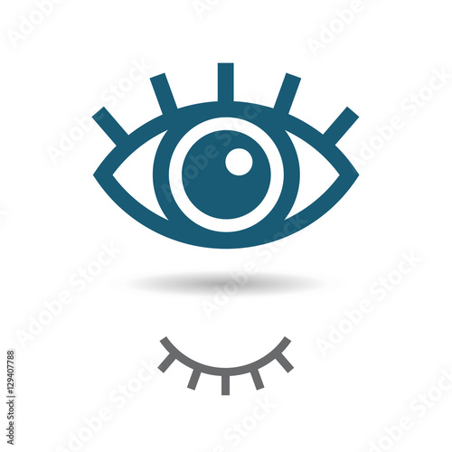 Eye icon. visible - invisibility symbol, vector