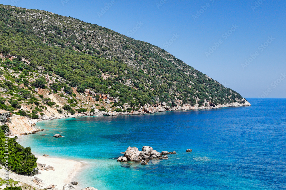 Vouti beach in Kefalonia, Greece