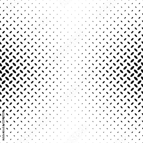 Abstract monochrome diagonal ellipse pattern