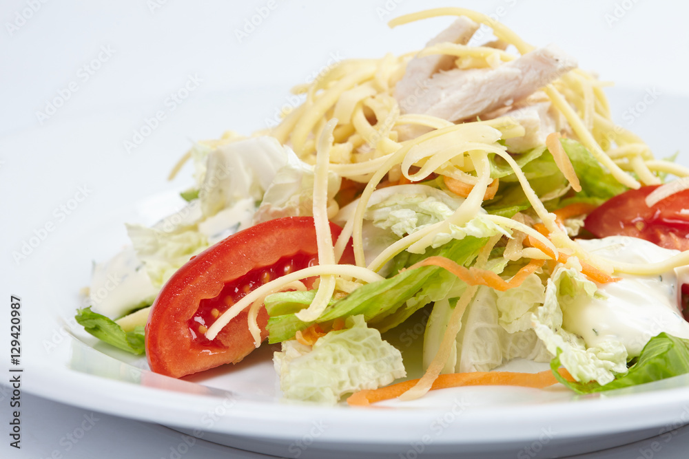 salad with ham salad with ham