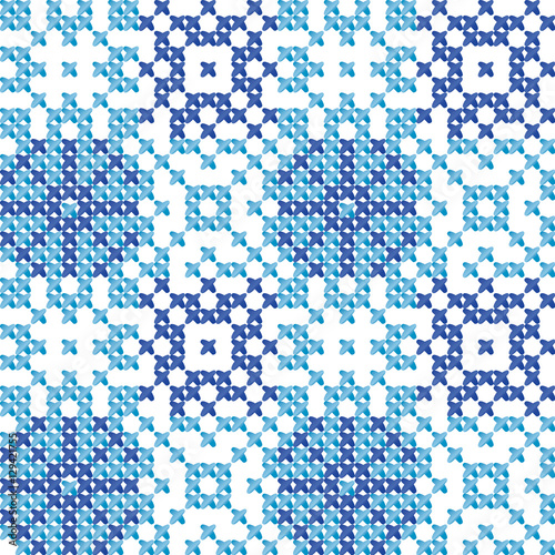 cross stitch vector ornamen...