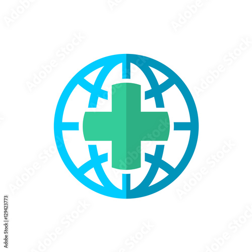 World globe medical travel insurance logo
