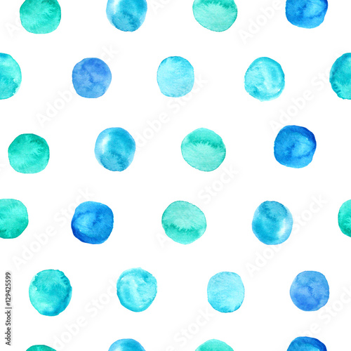 Watercolor abstract seamless pattern