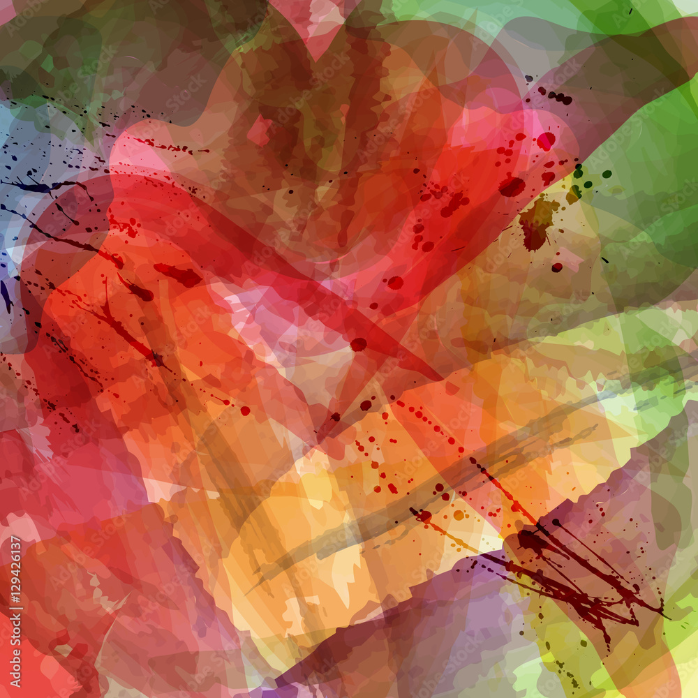 Fototapeta premium Watercolor abstract background