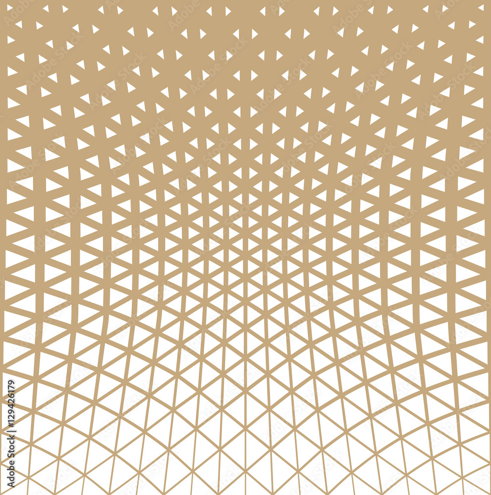 Abstract gold geometric triangle design halftone pattern Abstract gold geometric triangle design halftone pattern