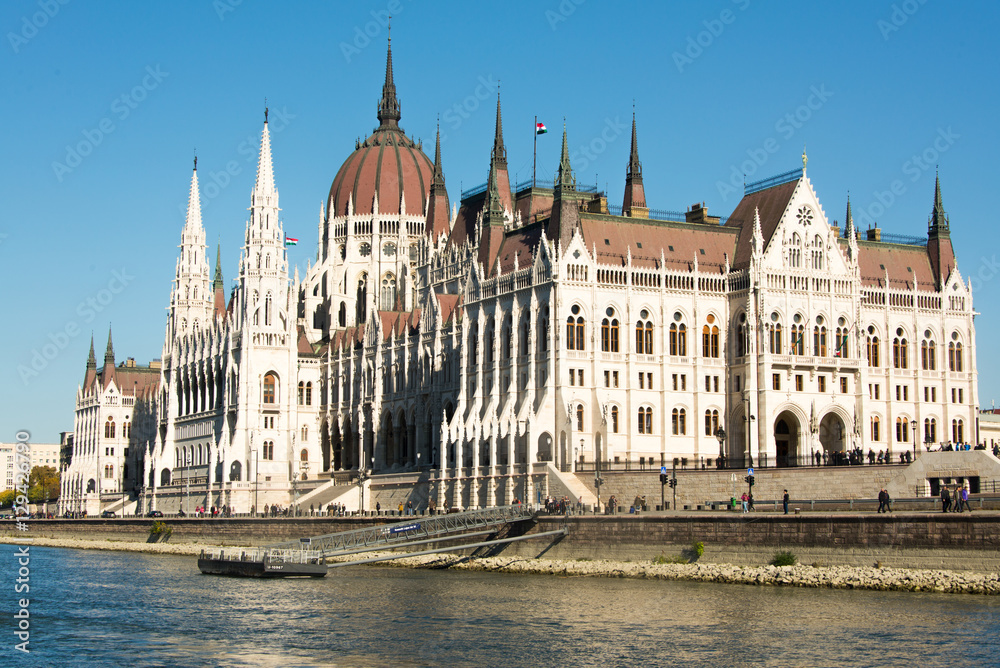 Budapest, Hungary, Danube area, parliament