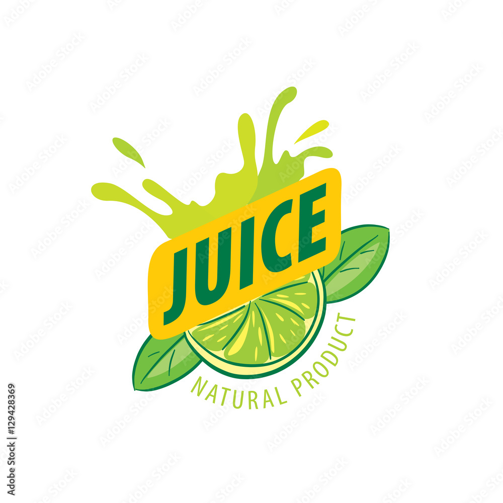 Fototapeta premium vector logo juice