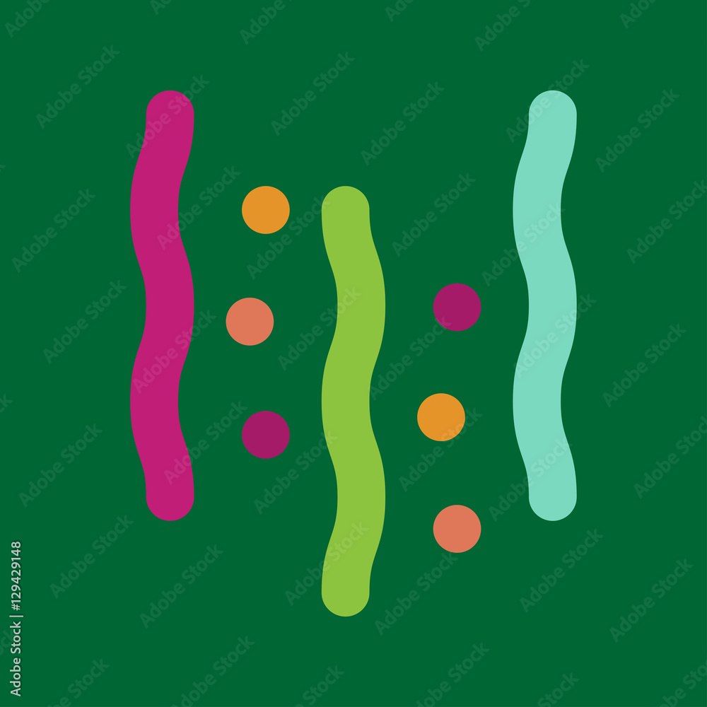 confetti icon. flat design confetti icon. flat design