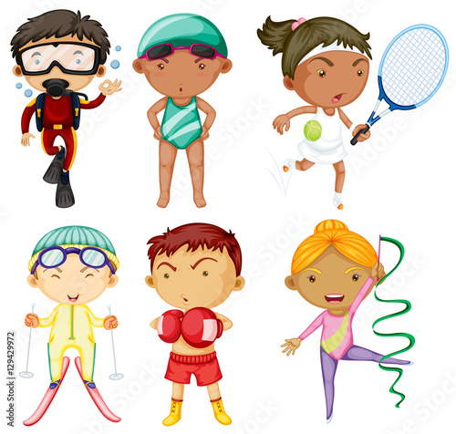 People doing different kinds of sports