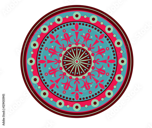 Mandala geometric round ornament