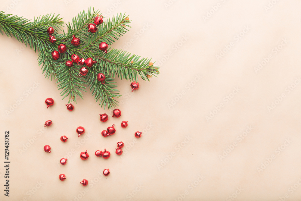 Simple christmas composition