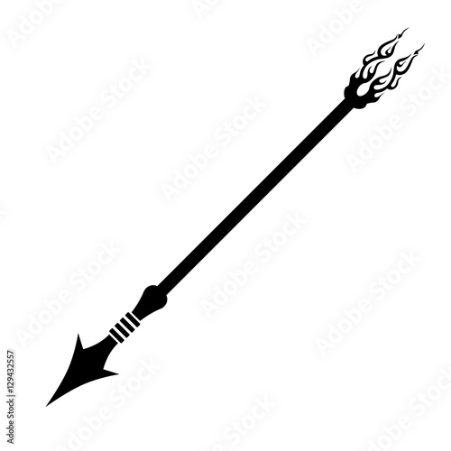 Vector silhouette arrow
