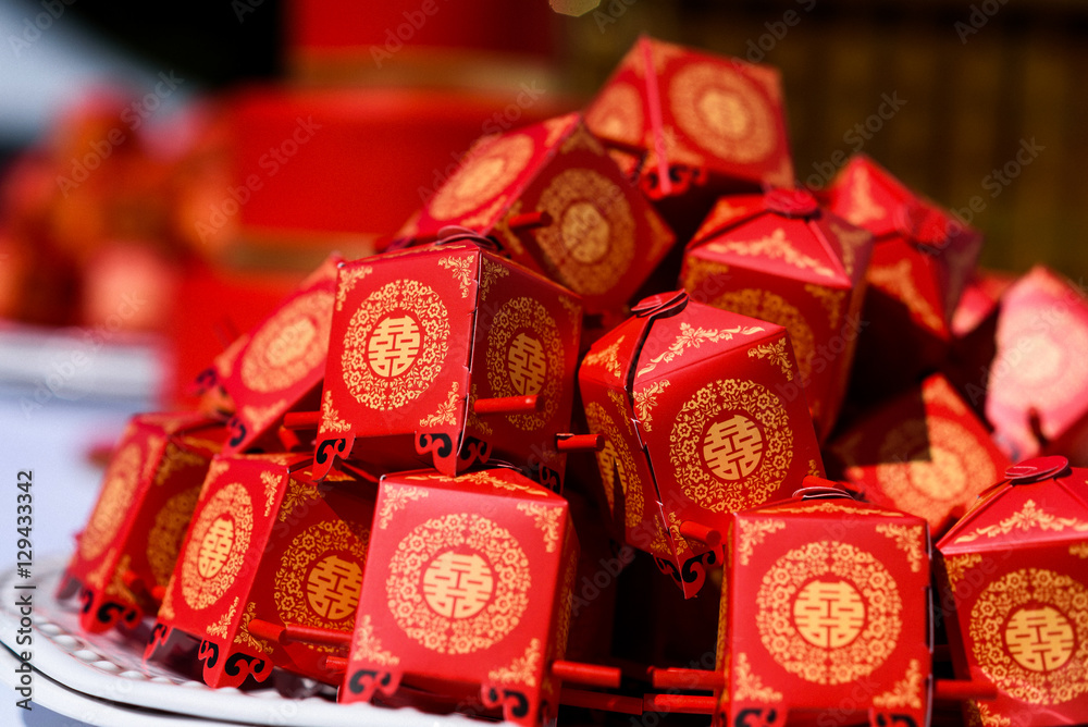 Little present boxes  made in Chinese style