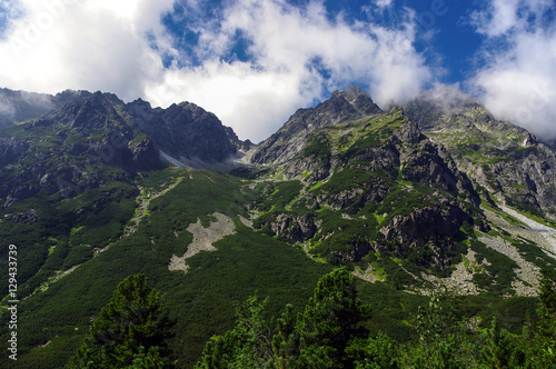 Peaks in Mengusovska Valley. Tatry. Slovakia