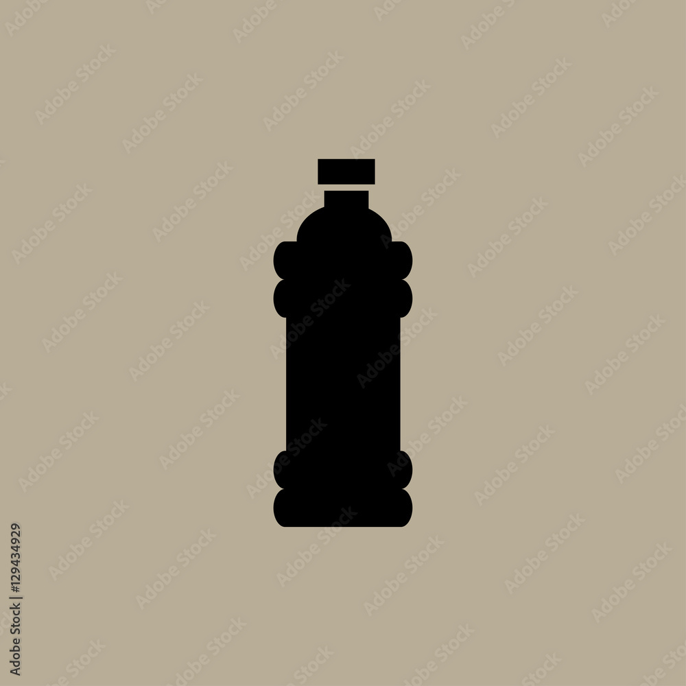 plastic bottle icon. flat design plastic bottle icon. flat design