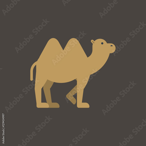 camel icon. flat design