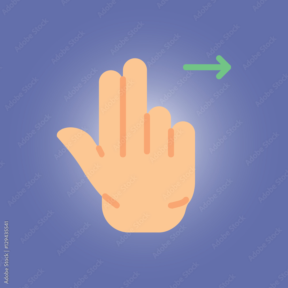 drag to the right icon. flat design drag to the right icon. flat design