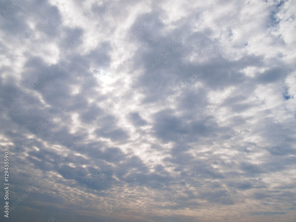 A lot of clouds in the sky. A lot of clouds in the sky.