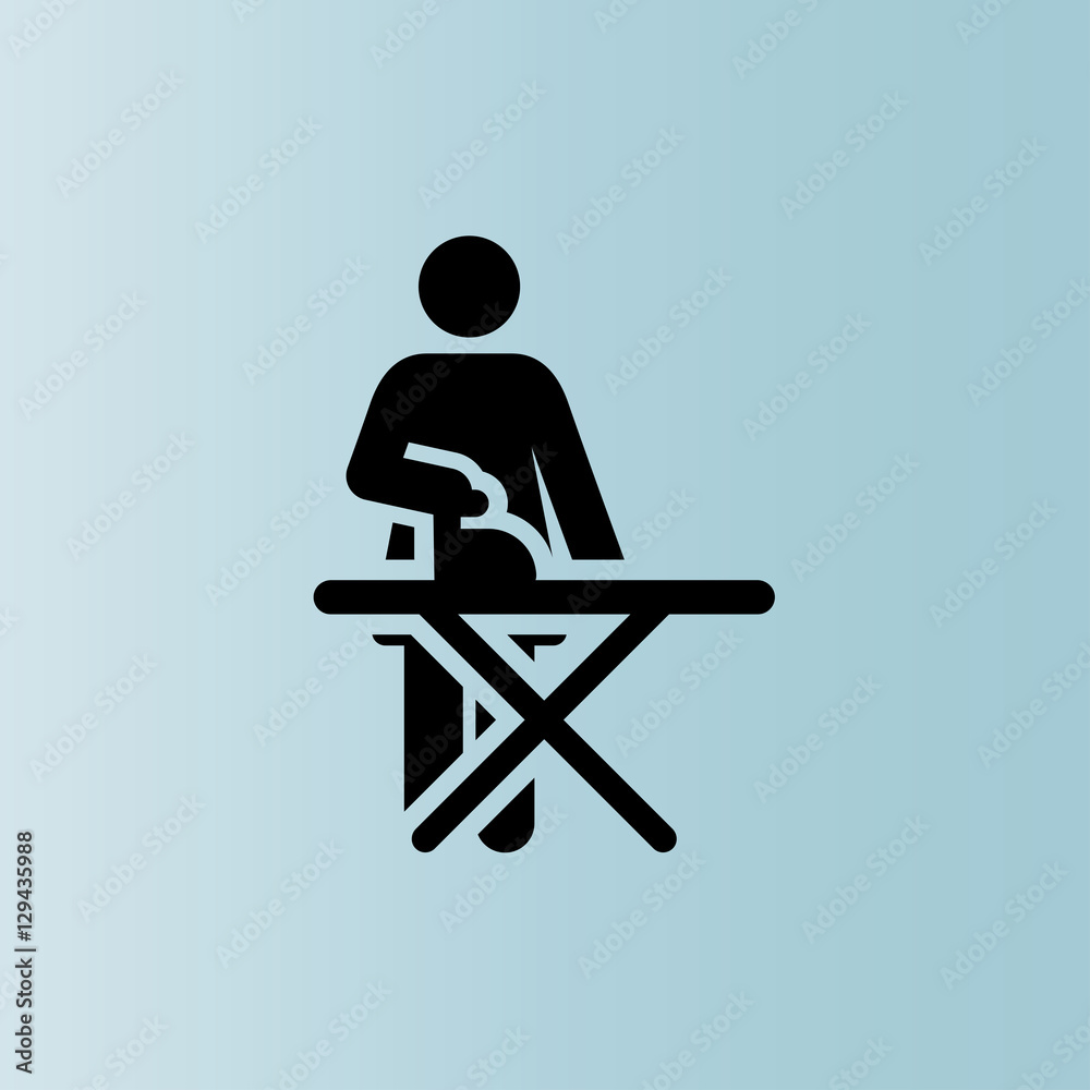 Fototapeta premium iron board icon. flat design
